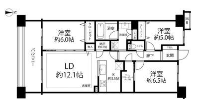 ＢＥＬＩＳＴＡ溝の口 間取図・土地図