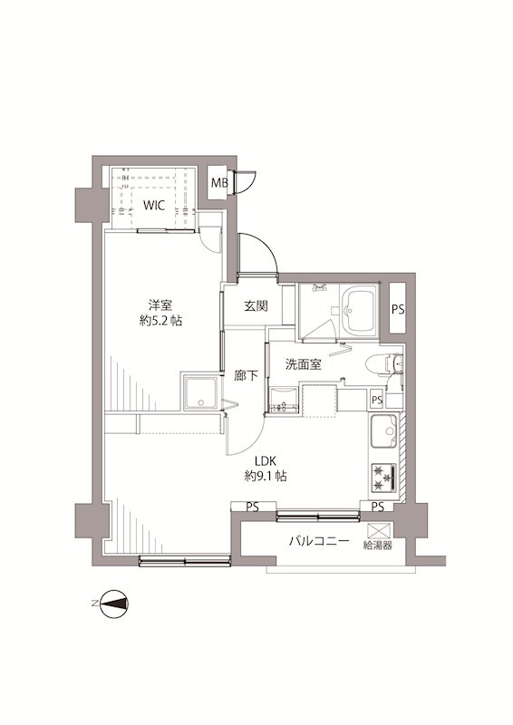 中銀八丁堀マンシオン 間取図・土地図
