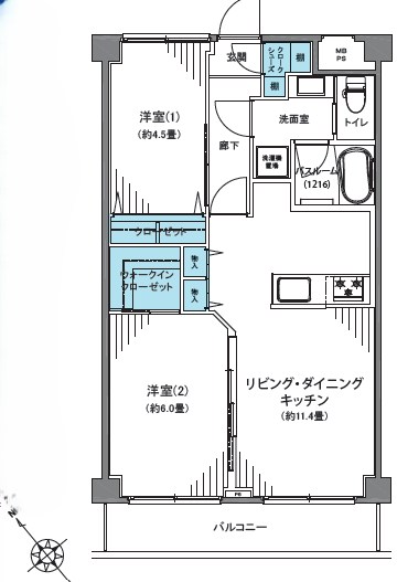 浅草ロイヤルマンション 間取図・土地図