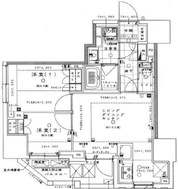 ライオンズ千代田岩本町ミレス 間取図・土地図