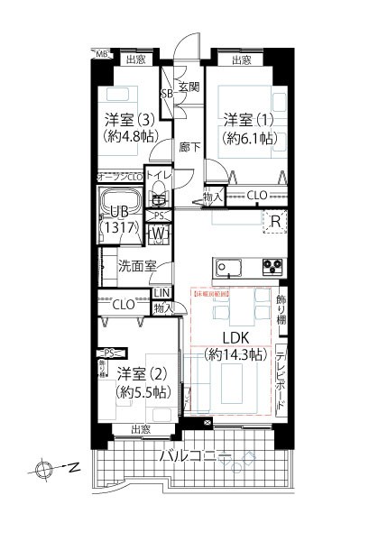 エンゼル大森グランディア 間取図・土地図