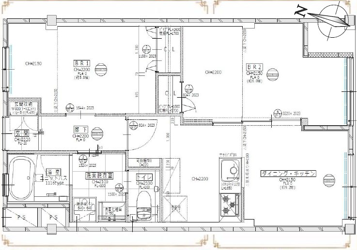 麻布コーポラス 間取図・土地図