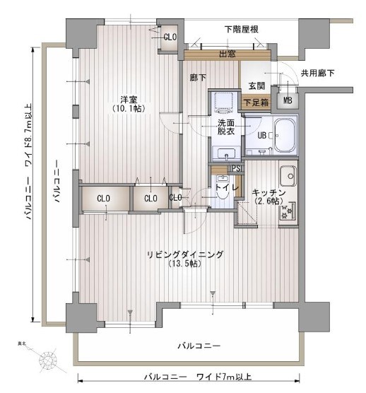 リーベスト横浜ポートサイド 間取図・土地図