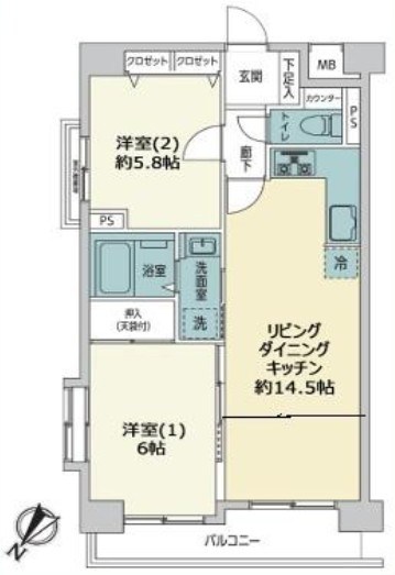 センチュリー横浜関内 間取図・土地図