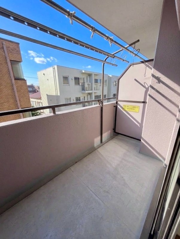 朝日シティパリオ多摩川 現地写真（バルコニー）