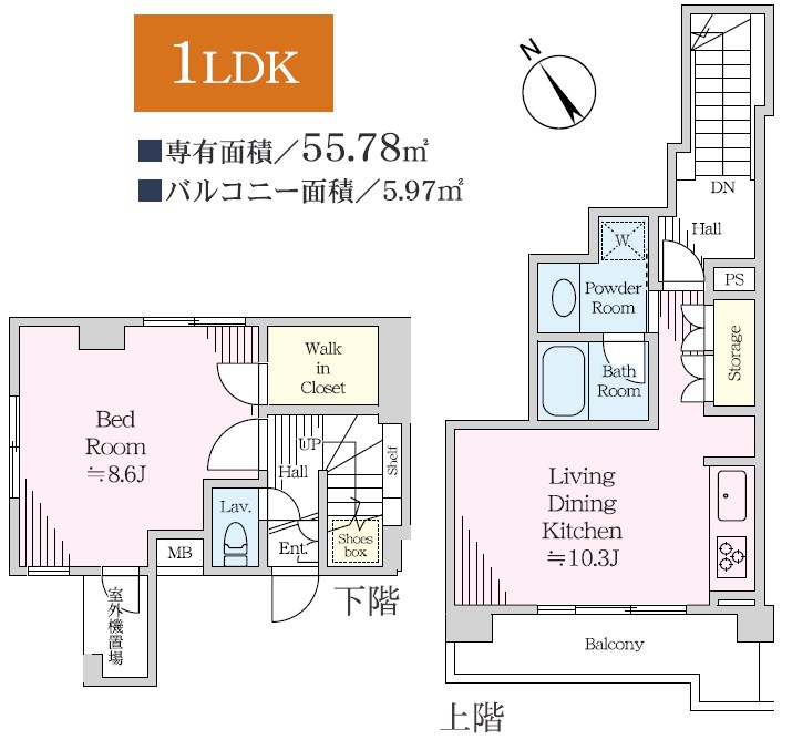 イクシア溝の口 間取図・土地図