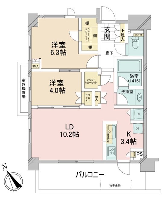 レーヴステージ善福寺公園 間取図・土地図
