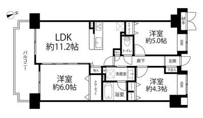 グリーンプラザ大井町中央 間取図・土地図