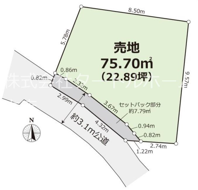 横須賀　土地　横須賀市根岸町２丁目　北久里浜駅 間取図・土地図