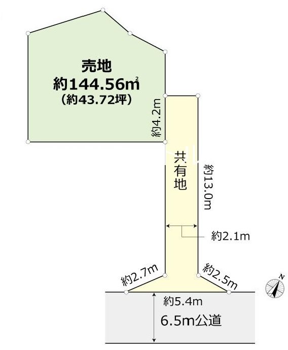 横須賀　土地　桜が丘２丁目　京急線　馬堀海岸駅 間取図・土地図