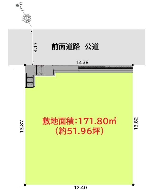 注文住宅に最適！鎌倉市腰越1丁目建築条件無し売地 間取図・土地図