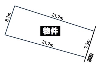 北崎6丁目　土地 間取り図