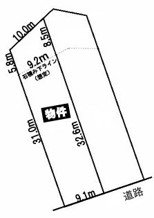 二村台7丁目 土地 間取り図
