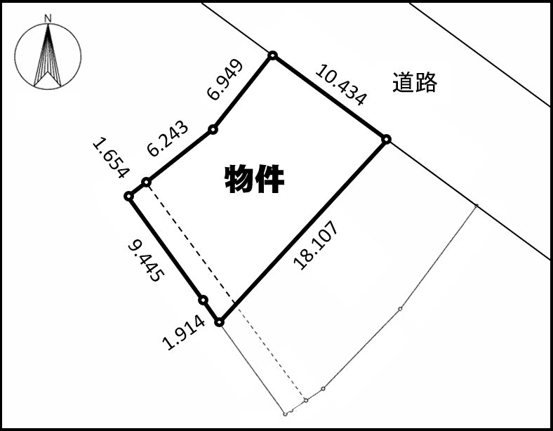 桃山三丁目　土地 間取り図