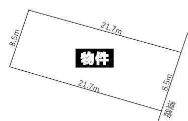 北崎6丁目 土地 間取り図