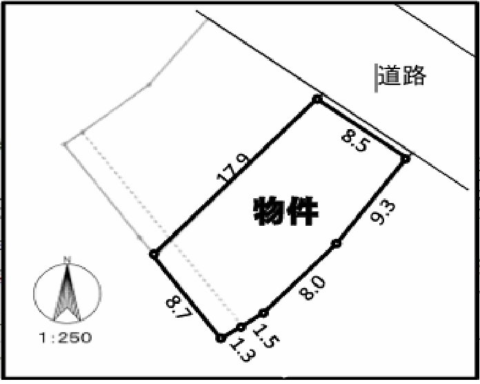 桃山三丁目　土地 間取り図