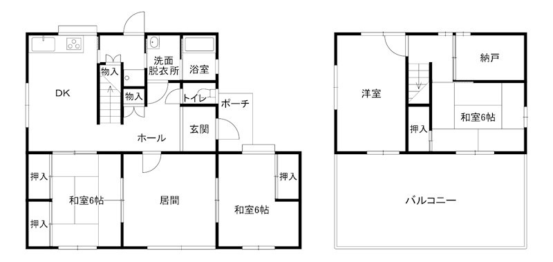 森岡３丁目　戸建 間取り図