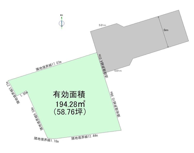  【ハシモトホーム】　ハピアタウン黒石野　 No.17 間取図・土地図
