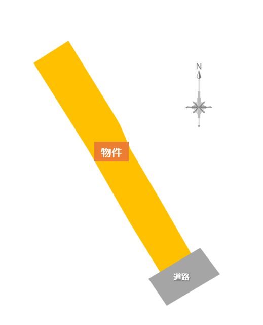 【土地】久栗坂浜田 間取図・土地図