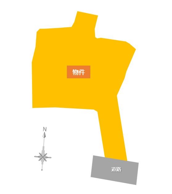 【土地】八ツ役上林 間取図・土地図