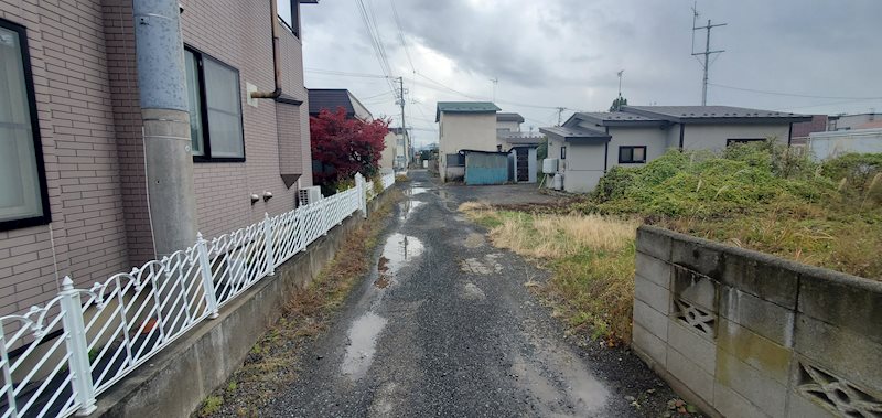 富野町売地 現地写真（前面道路含む現地写真）