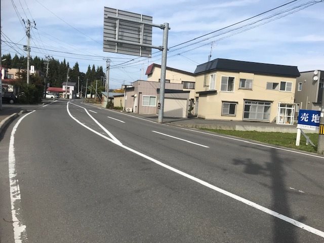 【ハシモトホーム売地】筒井桜川 現地写真（前面道路含む現地写真）