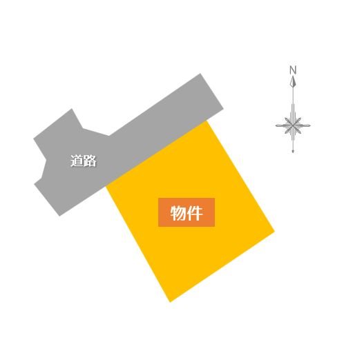 【土地】佃三丁目 間取図・土地図