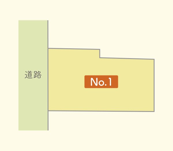 【ハシモトホーム売地】花園一丁目 区画図