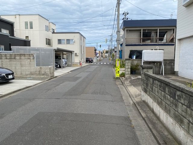 【ハシモトホーム売地】花園一丁目 現地写真（前面道路含む現地写真）