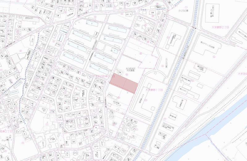弘前市大字浜の町東5丁目分譲地　No.2 現地案内図