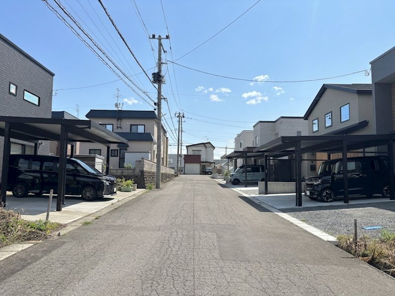 【ハシモトホーム売地】石江江渡分譲地Ｇ区画 分譲済街並み写真