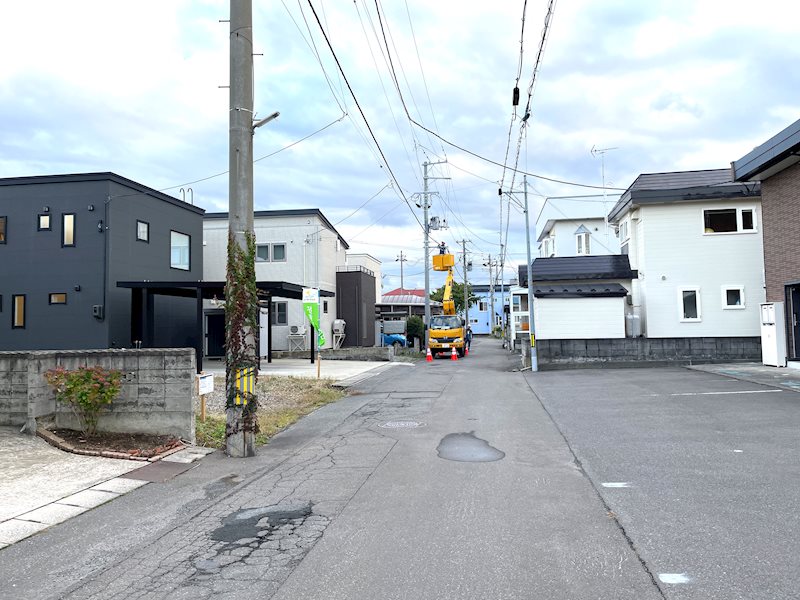 【ハシモトホーム売地】佃二丁目分譲Ａ区画 現地写真（前面道路含む現地写真）