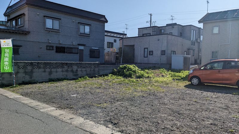 【ハシモトホーム売地】金沢四丁目Ｂ 現地写真（前面道路含む現地写真）