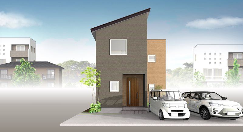 【建築条件付】 八戸市売市小待_土地【№３】  建物プラン例（外観写真）