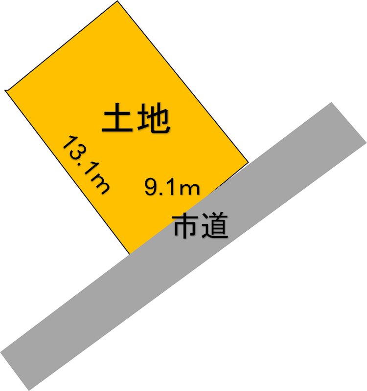 【ハシモトホーム売地】油川浪返 間取図・土地図