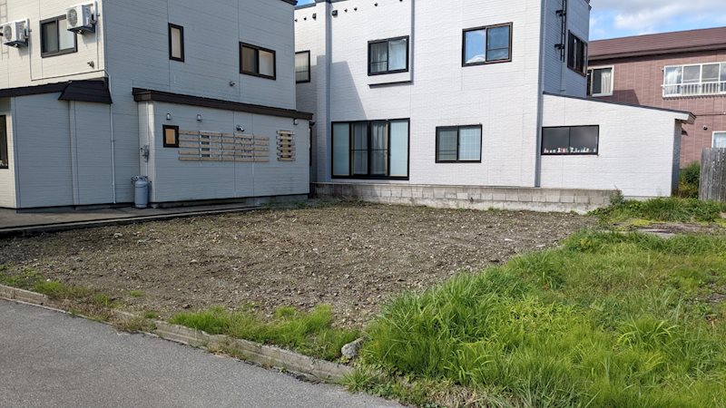 【ハシモトホーム売地】油川浪返 現地写真（前面道路含む現地写真）
