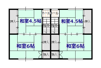 【土地】大野山下古アパート付 間取図・土地図
