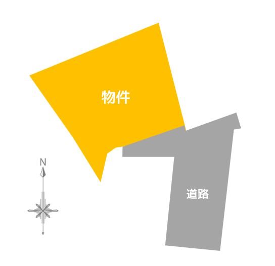 【土地】浪館平岡 間取図・土地図