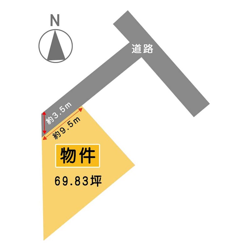 ◇八戸支店◇三戸郡階上町道仏榊山 区画図