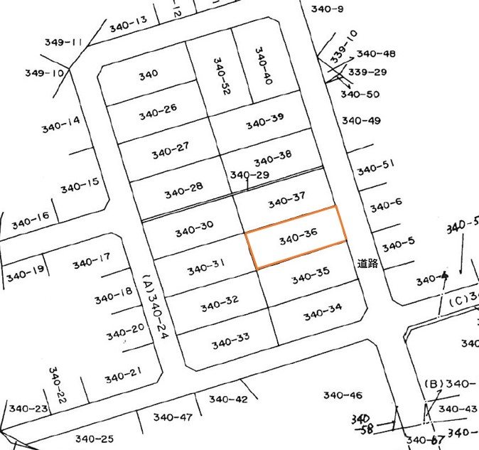 【ハシモトホーム売地】三内沢部 間取図・土地図