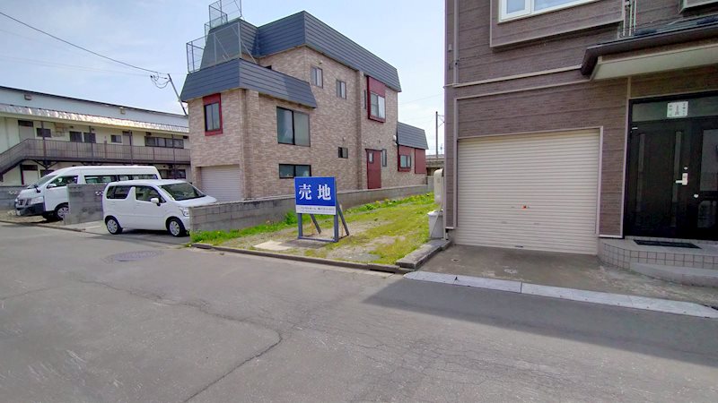 【ハシモトホーム売地】古川三丁目 現地写真（前面道路含む現地写真）