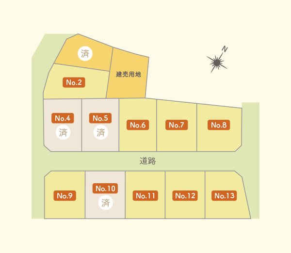 【建築条件付】八戸市吹上３丁目49番26(No.7)  区画図
