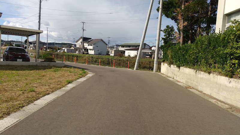 【建築条件付】八戸駅西区画整理地＿保留地59B4L 現地写真（前面道路含む現地写真）