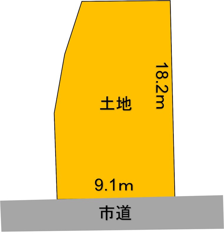 【ハシモトホーム売地】西滝三丁目 間取図・土地図