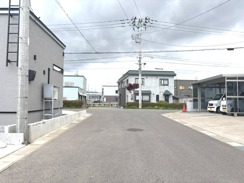 【ハシモトホーム売地】石江三好分譲地№9 現地写真（前面道路含む現地写真）