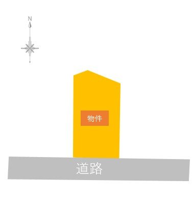 【ハシモトホーム売地】岡造道二丁目 間取図・土地図