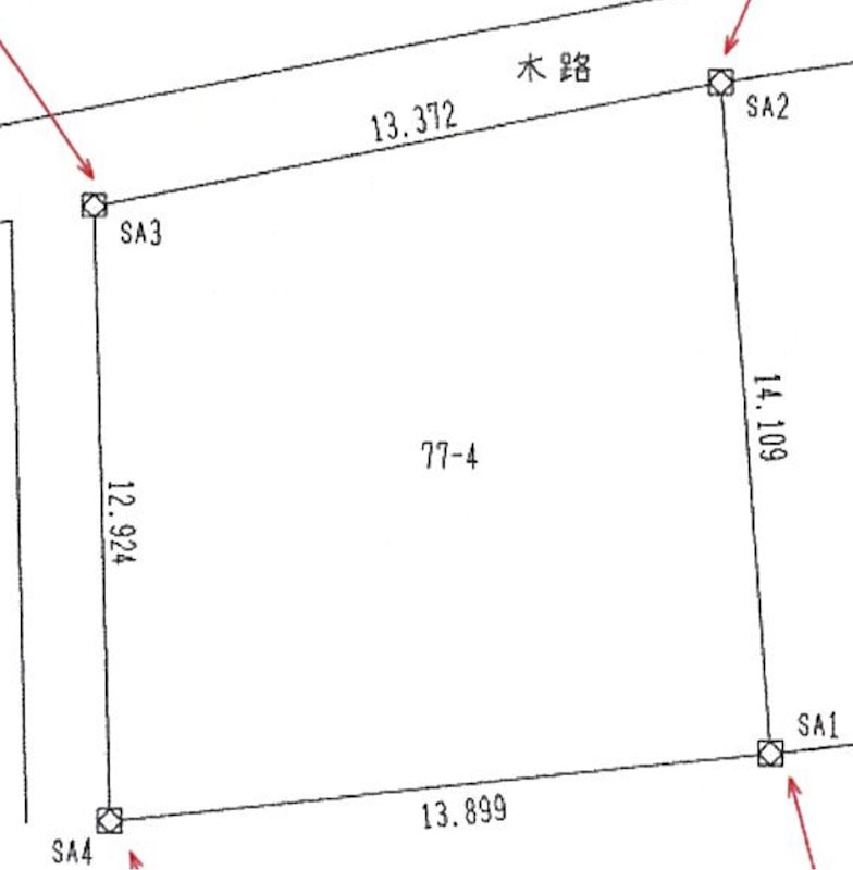 【ハシモトホーム売地】里見2丁目 間取図・土地図