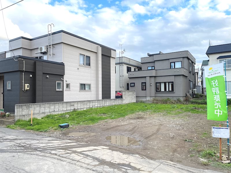【ハシモトホーム売地】花園2丁目A 現地写真（前面道路含む現地写真）