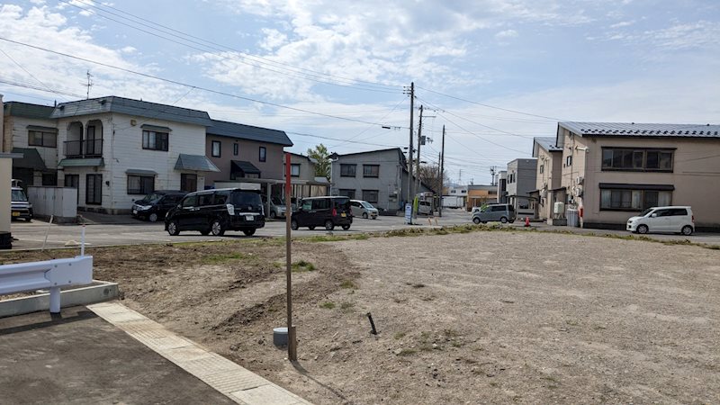 【ハシモトホーム売地】ハピア富田4丁目№12 現地写真（前面道路含む現地写真）