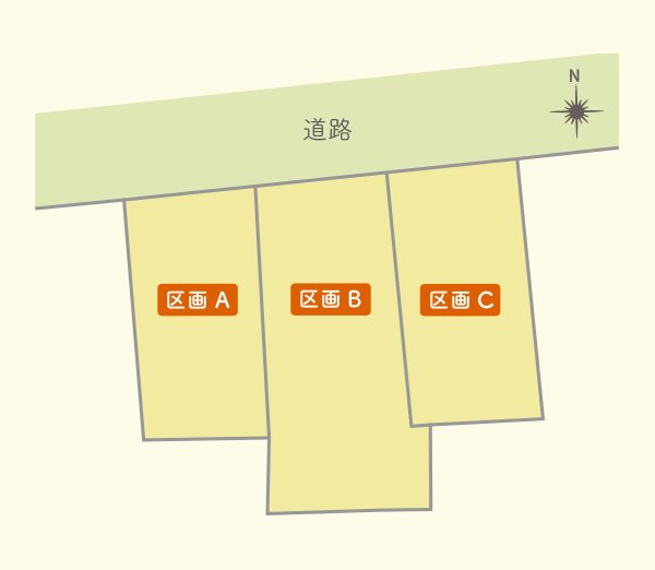 【ハシモトホーム売地】橋本3丁目B区画 間取図・土地図